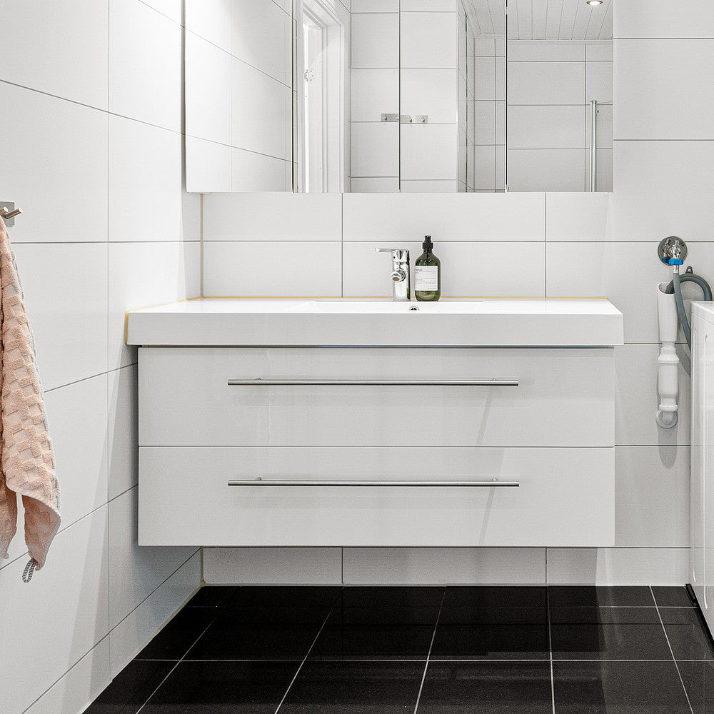 60" Wall-Mounted Modern Single Bathroom Vanity